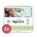 2x MOLTEX Pure&Nature Plienky jednorázové Newborn (2-4 kg) 22 ks